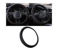 CGEAMDY Coprivolante in Microfibra Morbido, Protezione Del Volante Dell'auto Senza Anello Interno, Protettore Del Volante Antiscivolo E Traspirante per Uomini Donne E Quattro Stagioni(Nero)