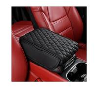 CGEAMDY Cuscinetto in Pelle per Bracciolo Auto, Cuscino Impermeabile Del Cuscino Della Console Centrale, Tappetino per Il Bracciolo in Schiuma Di Memoria Della Console Centrale Dell'auto(Nero)