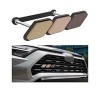 CGEAMDY Griglia Del Cofano Anteriore A Tre Colori Distintivo Della Decalcomania Adesivo Emblema, Accessori Per Il Refitting Specializzati, Adatto Per La Decorazione Della Griglia Dell'Auto(Oro)