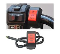 CGEAMDY Interruttore Manubrio Moto, Interruttore Impermeabile Luce Manubrio Moto, Manubrio per Moto Da 22mm Interruttore per Faro, Interruttori Resistente Alle Intemperie Motocicli per Luce Faro