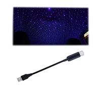CGEAMDY Luci a LED per Interni Auto, USB Luce Notturna Stella Tetto Auto, Portatile Regolabile Atmosfera per Tetto Automatico Plafoniera, Proiettore per Luce Notturna per Auto, Partito (Blu Violaceo)