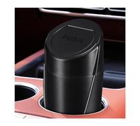 CGEAMDY Mini pattumiera per auto con coperchio, in plastica ecologica, impermeabile, a prova di perdite, portatile, per cucina, camera da letto, colore: nero