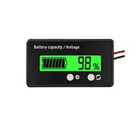 CGEAMDY Misuratore Batteria 12V-84V con Allarme, Lead Acid e Li-Ion, Indicatore Tensione e Capacità per Veicoli