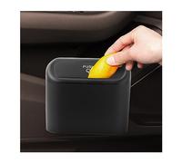 CGEAMDY Pattumiera per Auto con Coperchio, Cestino Impermeabile Portatile, Scatola Spazzatura Piccola Multifunzione per Auto, Ufficio, Casa (Nero)