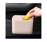 CGEAMDY Pattumiera per Auto Con Coperchio, Cestino Impermeabile Portatile, Scatola Spazzatura Piccola Multifunzione per Auto, Ufficio, Casa (Rosa)