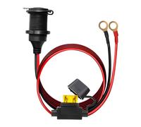 CGEAMDY Presa Accendisigari Auto 12V-24V DC, Presa Accendisigari per Auto Con Fusibile per Il Collegamento Alla Batteria Dell'auto, Terminale a Occhiello a Presa Accendisigari Femmina(1m)