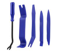 CGEAMDY Strumento di Rimozione Auto, 5 Pezzi Kit Attrezzi di Smontaggio Plastica per Auto Porta Pannello, Set di Smontare delle Finiture Cruscotto Interno Radio dell'auto, Riparazione Fissaggio Pry