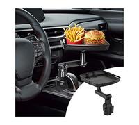 CGEAMDY Vassoio per Alimenti per Auto, Universali Multifunzionale Girevole Vassoio Auto Regolabile, con Rotazione Girevole a 360°, Tavolino da Auto per Roulotte, Campeggi, Yacht, Camion
