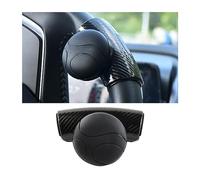 CGEAMDY Volante Auto Manopola, Pomello del Volante Universale, Impugnatura Al Volante Per Auto Compatibile Con Tutti I Volanti, Controllo Flessibile di Installazione Facile, Senza Rumore(Nero)