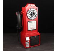 Telefoni analogici Modello Telefono Decorazione da Parete, Antico Vintage Rotary Dial Telefono da Ufficio Ornamento da Tavolo Decorativo per La Casa Tavolo Telefono da Esposizione Regalo