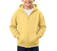 CGGMVCG Felpa con cappuccio per bambini con zip per ragazzi ragazze giacca con cappuccio tinta unita casual a maniche lunghe tuta top abbigliamento sportivo maglione cappotto capispalla