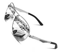 CGID Occhiali da Sole da Uomo Donna Polarizzati Premium Al-Mg Specchio Aviator UV400