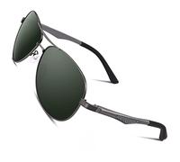 CGID Occhiali da Sole da Uomo Donna Polarizzati Premium Al-Mg Specchio Pilota UV400