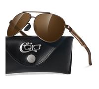 CGID Occhiali da Sole da Uomo Polarizzati Premium Al-Mg Donna Cerniera a Molla UV400 CAT 3 CE Con Custodia