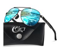 CGID Occhiali da Sole da Uomo Polarizzati Premium Al-Mg Donna Cerniera a Molla UV400 CAT 3 CE Con Custodia