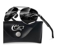 CGID Occhiali da Sole da Uomo Polarizzati Premium Al-Mg Donna Cerniera a Molla UV400 CAT 3 CE Con Custodia