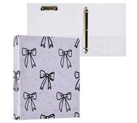 Cgiub Raccoglitore ad anelli A4 con portablocco, 3 anelli a D, con tasche interne, organizer per documenti impermeabile in PVC, contiene 200 fogli, per scuola, ufficio, casa, confezione da 1