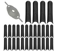 CGJIANG 60 lame in plastica per tosaerba compatibili con tosaerba Flymo, lame di ricambio per tosaerba Flymo Hover Vac/Micro Lite/Minimo/Mow n Vac
