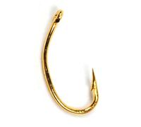 CGJseFH Amo da Pesca, Ami da Pesca 50 pz Oro Curvo NINFA Fly Tying Hook Scud Gamberetti Pupe Larve Caddis Emerge Trota Esche for la Pesca(16)