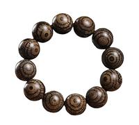 CGJseFH Braccialetto con grani da preghiera, Bracciale ad anello singolo con perline di legno Eagle Eye da 20 mm Rosario semplice in for preghiera e meditazione Mala