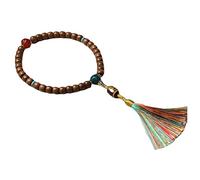 CGJseFH Braccialetto con grani da preghiera, Perline di legno preghiera squisite da 8 * 10 mm, perline Buddha in rosario montagna Wutai Abelia for la, meditazione, il canto Mala