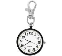 CGJseFH orologio da tasca, Orologio da tasca con portachiavi portatile unisex stile semplice quadrante sottile fibbia a chiave
