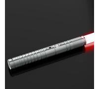 CGJseFH Spada Laser, Spada Laser, RGB 7 Colori 3 Voci modle, Effetti sonori fluidi di Oscillazione e Combattimento, Giocattoli Regalo Cosplay for Bambini dai 6 Anni in su(Silver)