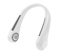 CGJseFH ventilatore da collo, Ventilatore personale indossabile, ricaricabile tramite USB, regali for uomini, donne, viaggi, attività all'aperto(White)