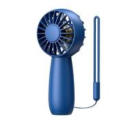 CGJseFH ventilatore portatile, Mini ventilatore USB ricaricabile carino portatile a 3 velocità pratico elettrico di raffreddamento personale con Powerbank(Blue)