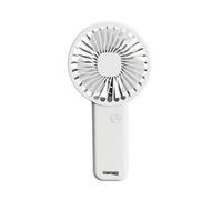 CGJseFH ventilatore portatile, Ventilatore portatile USB Mini ventilatore elettrico Tasca silenziosa ricaricabile Piccoli ventilatori manuali di raffreddamento Dispositivo dell'aria da tavolo(White)