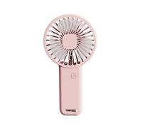 CGJseFH ventilatore portatile, Ventilatore portatile USB Mini ventilatore elettrico Tasca silenziosa ricaricabile Piccoli ventilatori manuali di raffreddamento Dispositivo dell'aria da tavolo(Pink)