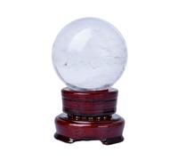 CGKJsdyDE Sfera di Cristallo, Sfera di Cristallo Trasparente con Supporto Quarzo for La Decorazione della Fengshui, Guarigione, Divinazione(7cm)