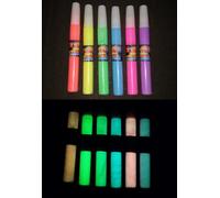 Cglowz Glow In The Dark Fluorescent Neon Paint Pen - Scegli Tra 7 Colori