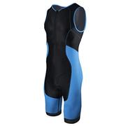 CGLRybO Tuta da triathlon a maniche corte da uomo, ideale per Ironman Racing Tri Suit, blu, M
