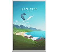 cgltd Quadri decorativi Cape Town South Africa Vintage Travel Poster Painting Home Decoration Room Decor Canvas Art Mural Non incorniciato 50x75cm
