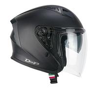 CGM Casco open face, 127A DEEP MONO Nero opaco, XS (53-54cm)