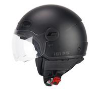 CGM Casco open face, 191A PIX MONO Nero opaco sagomata, M (56cm)