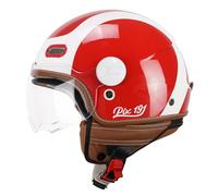 CGM Casco open face 191G PIX SPRINT Rosso Bianco sagomata XL (58 cm)