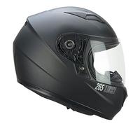 CGM Casco bambino junior full face, 265A LUCKY MONO, Nero opaco,YXL (53-54cm)