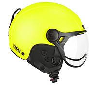 CGM Casco Bici, sci, E-bike, 801A EBI MONO, Giallo fluo opaco, XXL (61cm)