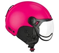 CGM Casco Bici, sci, E-bike, 801A EBI MONO, Rosa fluo opaco, XXL (61cm)