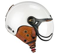 CGM EBI, Casco Sci Unisex Adulto, Bianco Perlato, XL (60cm)