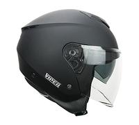 CGM Casco demi jet, 125A VIPER MONO, Nero opaco, XS (53-54cm)