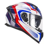 CGM Casco integrale, 311G BLAST SPORT Bianco Blu, M (57-58cm)
