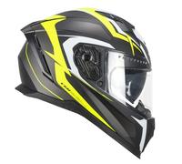 CGM Casco integrale, 311G BLAST SPORT Nero Giallo fluo opaco, XXL(61cm)
