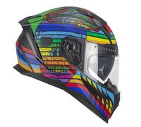 CGM Casco integrale, 311X BLAST SKULL Nero Blu Rosso opaco, XL (60cm)