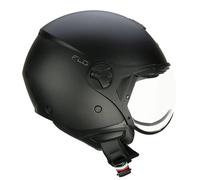 CGM Casco open face, 167A FLO MONO Nero opaco sagomata, M2 (57-58cm)