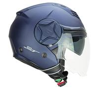 CGM Casco jet, 169A ILLI MONO, Blu satinato, XS (53-54cm)