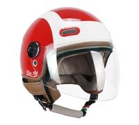 CGM Casco open face, 191G PIX SPRINT Rosso Bianco lunga, L (57cm)