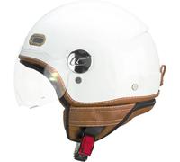 CGMITALIA Casco Open Face 191I PIX IT Verde Bianco Rosso Sagomata M (56cm)